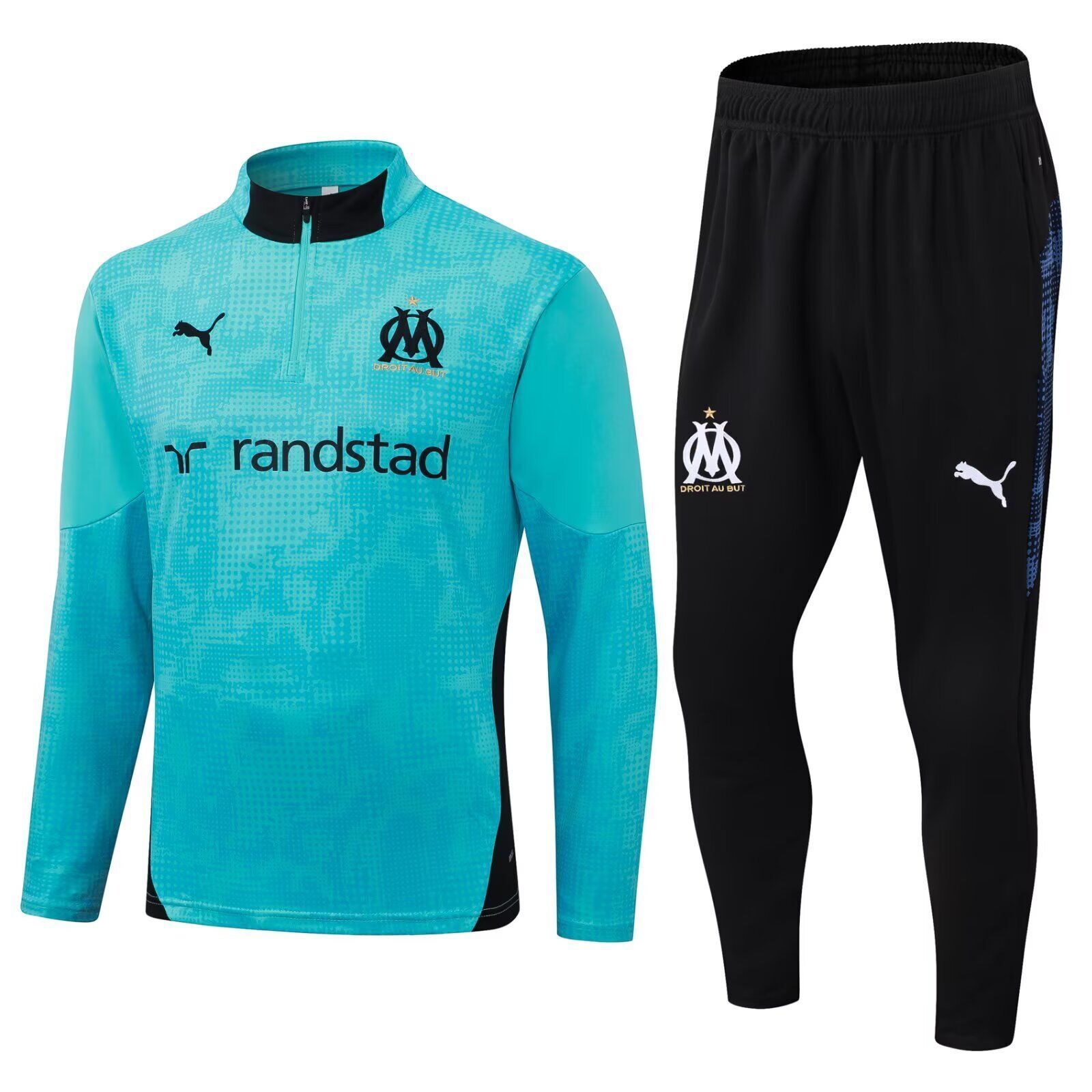 AAA Quality Marseille 25/26 Tracksuit - Blue/Black